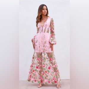Floral Vici embroidered dress